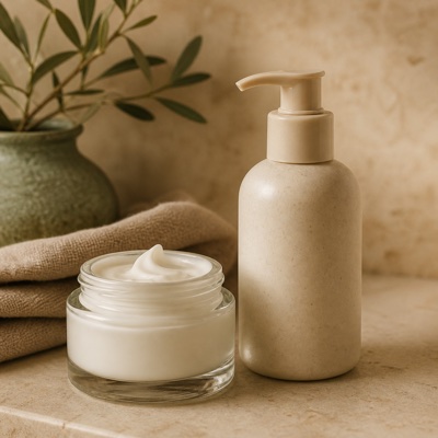 Crème en verzorgingsproduct als herkenbare parabenenbronnen